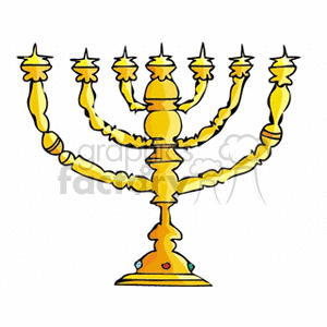 Golden Menorah