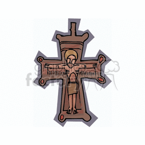 Religious Cross with Jesus