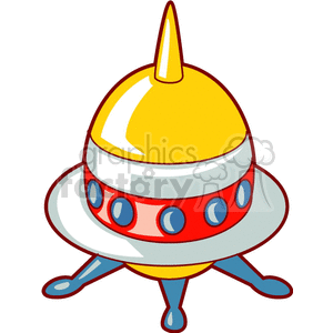 Cartoon UFO Spaceship