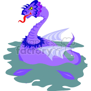 Purple Sea Serpent Fantasy