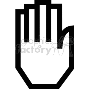 Sign language hand signal.