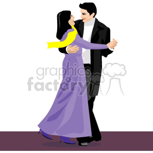 Elegant Couple Dancing