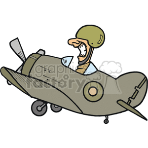 cartoon military plane