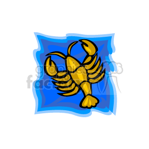 Cancer Zodiac Sign - Stylized Lobster