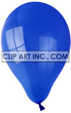 blue helium balloon 