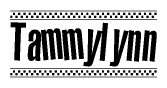 The image contains the text Tammylynn in a bold, stylized font, with a checkered flag pattern bordering the top and bottom of the text.
