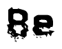 The image contains the word Be in a stylized font with a static looking effect at the bottom of the words
