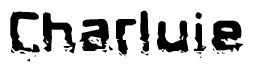 The image contains the word Charluie in a stylized font with a static looking effect at the bottom of the words