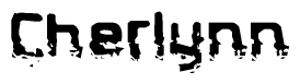 The image contains the word Cherlynn in a stylized font with a static looking effect at the bottom of the words