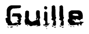 The image contains the word Guille in a stylized font with a static looking effect at the bottom of the words