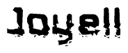 The image contains the word Joyell in a stylized font with a static looking effect at the bottom of the words