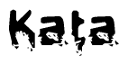 The image contains the word Kata in a stylized font with a static looking effect at the bottom of the words