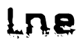 The image contains the word Lne in a stylized font with a static looking effect at the bottom of the words