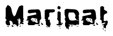 The image contains the word Maripat in a stylized font with a static looking effect at the bottom of the words