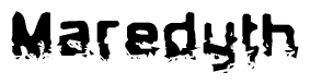 The image contains the word Maredyth in a stylized font with a static looking effect at the bottom of the words