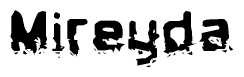 The image contains the word Mireyda in a stylized font with a static looking effect at the bottom of the words
