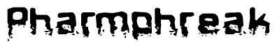The image contains the word Pharmphreak in a stylized font with a static looking effect at the bottom of the words
