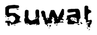 The image contains the word Suwat in a stylized font with a static looking effect at the bottom of the words