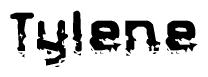 The image contains the word Tylene in a stylized font with a static looking effect at the bottom of the words