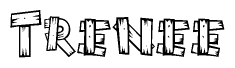 Trenee Name Styled with Wooden Planks