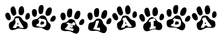 Animal Paw Prints with Adelaida Lettering