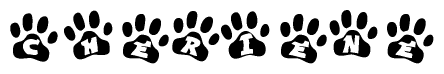 Animal Paw Prints with Cheriene Lettering