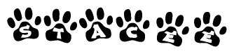 Animal Paw Prints with Stacee Lettering