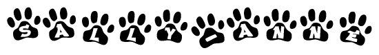 Animal Paw Prints with Sally-anne Lettering