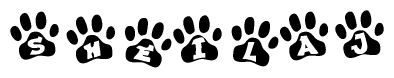 Animal Paw Prints with Sheilaj Lettering