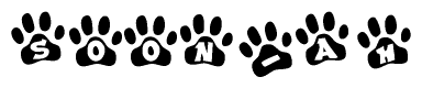 Animal Paw Prints with Soon-ah Lettering
