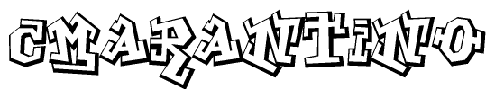 The clipart image features a stylized text in a graffiti font that reads Cmarantino.