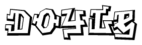 The clipart image features a stylized text in a graffiti font that reads Doyle.