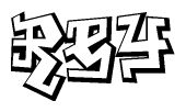 The clipart image features a stylized text in a graffiti font that reads Rey.