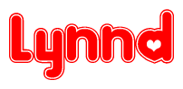 Lynnd Word with Hearts 