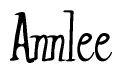 The image contains the word 'Annlee' written in a cursive, stylized font.
