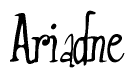 Cursive 'Ariadne' Text