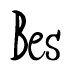 The image is a stylized text or script that reads 'Bes' in a cursive or calligraphic font.