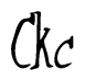 The image is of the word Ckc stylized in a cursive script.