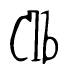 The image contains the word 'Clb' written in a cursive, stylized font.