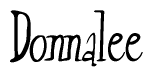 The image is of the word Donnalee stylized in a cursive script.