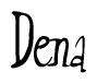 The image contains the word 'Dena' written in a cursive, stylized font.