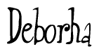 The image is a stylized text or script that reads 'Deborha' in a cursive or calligraphic font.