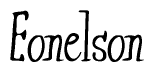 The image is of the word Eonelson stylized in a cursive script.
