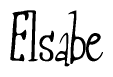 The image is a stylized text or script that reads 'Elsabe' in a cursive or calligraphic font.