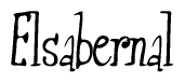 The image is a stylized text or script that reads 'Elsabernal' in a cursive or calligraphic font.