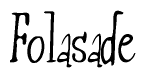 The image is of the word Folasade stylized in a cursive script.