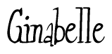 The image contains the word 'Ginabelle' written in a cursive, stylized font.