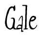 The image is of the word Gale stylized in a cursive script.