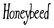 The image is a stylized text or script that reads 'Honeybeed' in a cursive or calligraphic font.
