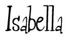 The image is a stylized text or script that reads 'Isabella' in a cursive or calligraphic font.